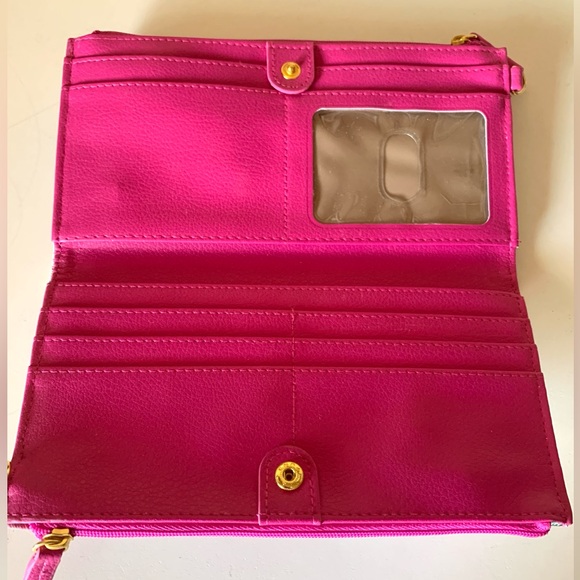 Buxton Pink & Purple Floral Large Wallet - Picture 5 of 11